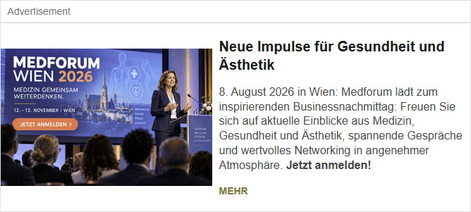 Textbild-Anzeige — Ihre Platzierung, Beispielsujet Medforum Wien